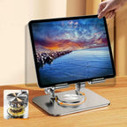 2026 Folding Adjustable Height Ergonomic 360 Rotation CNC Aluminum Desk Laptop Stand, 2026 – Aluminum Alloy