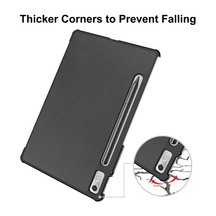 ENKAY Tri-fold Custer Texture Leather Stand Smart Case – Shockproof, Waterproof, Flip, For Lenovo Tab P11 Pro Gen2 11.2 inch 2022