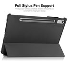 ENKAY Tri-fold Custer Texture Leather Stand Smart Case – Shockproof, Waterproof, Flip, For Lenovo Tab P11 Pro Gen2 11.2 inch 2022