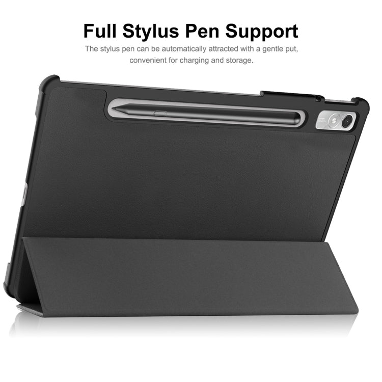 ENKAY Tri-fold Custer Texture Leather Stand Smart Case – Shockproof, Waterproof, Flip, For Lenovo Tab P11 Pro Gen2 11.2 inch 2022