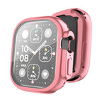 For Apple Watch Ultra 3 / 2 / 1 49mm ENKAY Full Coverage Electroplated Soft TPU Case with Screen Film Pink