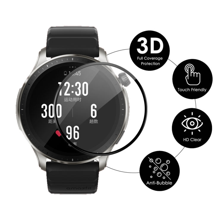 For Amazfit GTR 4 ENKAY 3D Full Coverage Soft PC Edge + PMMA HD Screen Protector Film, 1pcs, 2pcs, 5pcs, 10pcs