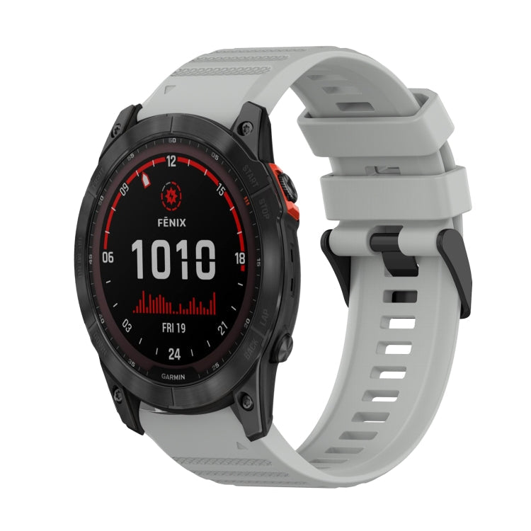 Watch Band – Silicone (26mm) #3 For Garmin Fenix 7X Grey