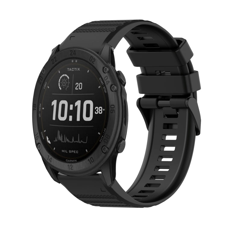 Watch Band – Silicone (26mm) #3 For Garmin Tactix Delta Black