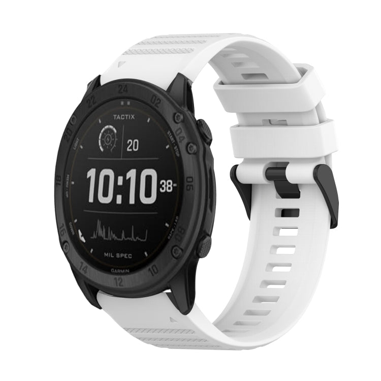 Watch Band – Silicone (26mm) #3 For Garmin Tactix Delta White