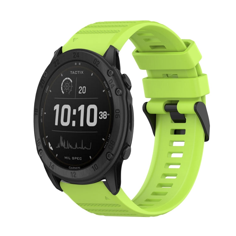 Watch Band – Silicone (26mm) #3 For Garmin Tactix Delta Lime Green