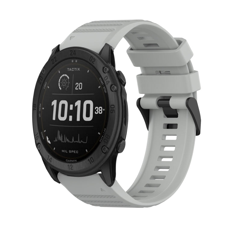 Watch Band – Silicone (26mm) #3 For Garmin Tactix Delta Grey