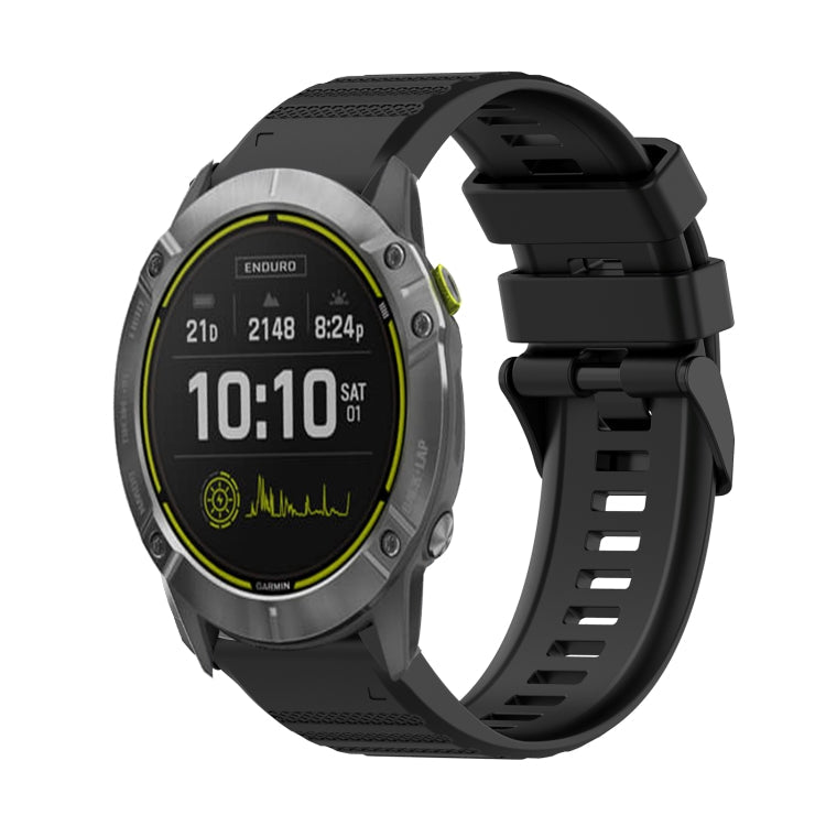 Watch Band – Silicone (26mm) #2 For Garmin Enduro Black