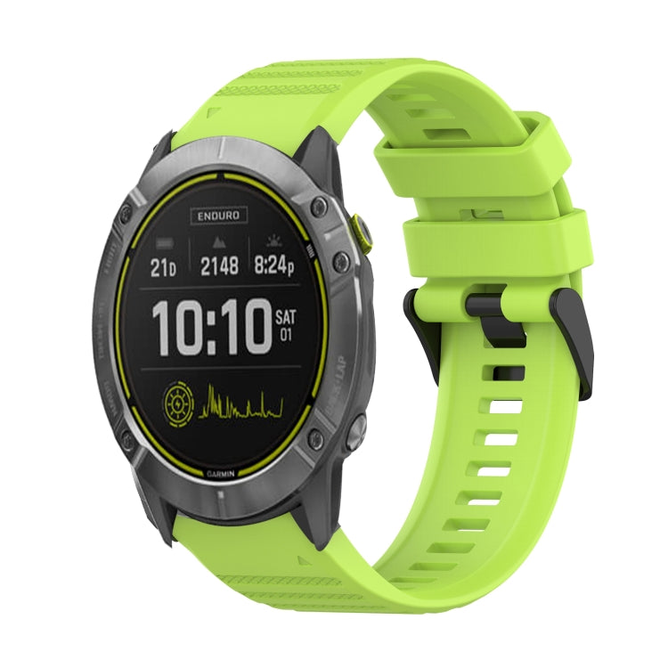 Watch Band – Silicone (26mm) #2 For Garmin Enduro Lime Green