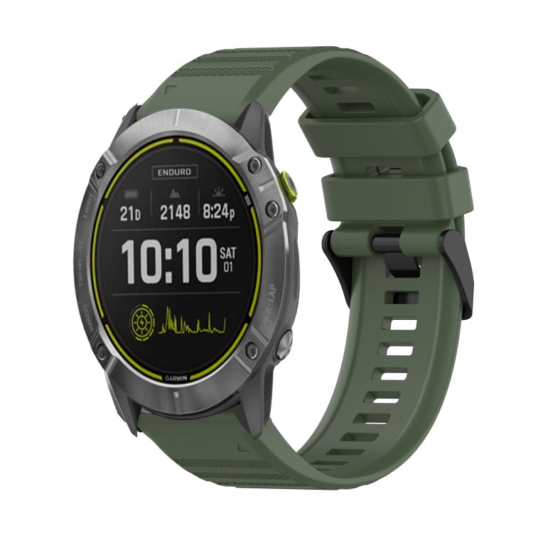 Watch Band – Silicone (26mm) #2 For Garmin Enduro Army Green