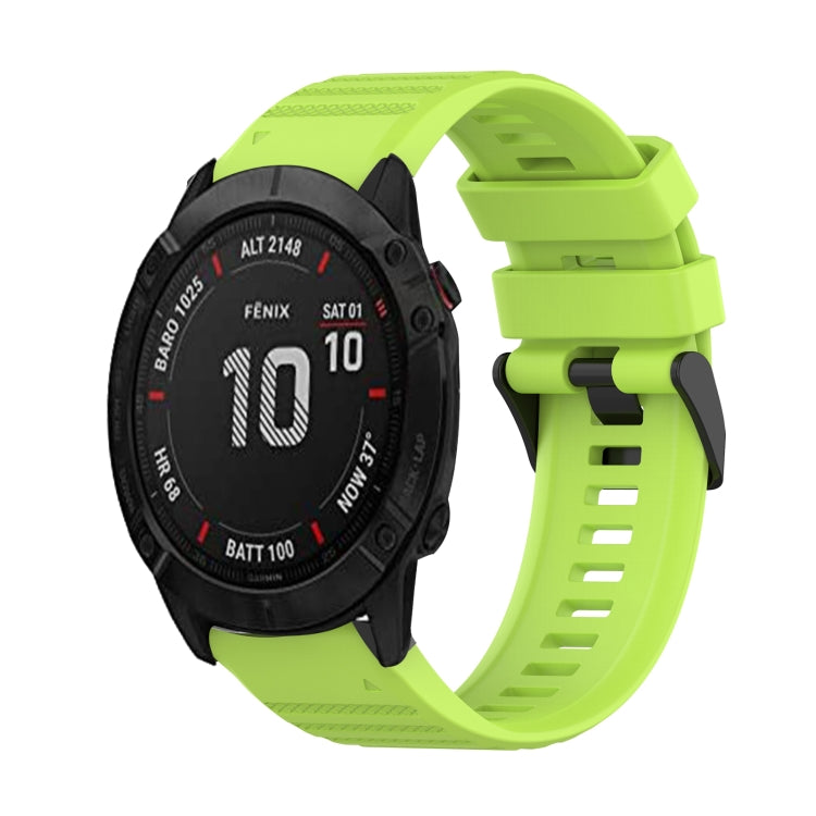 Watch Band – Silicone (26mm) #2 For Garmin Fenix 6X Lime Green