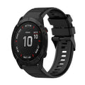 Watch Band – Silicone (26mm) #6 For Garmin Fenix 6X Sapphire Black