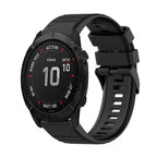 Watch Band – Silicone (26mm) #6 For Garmin Fenix 6X Sapphire Black