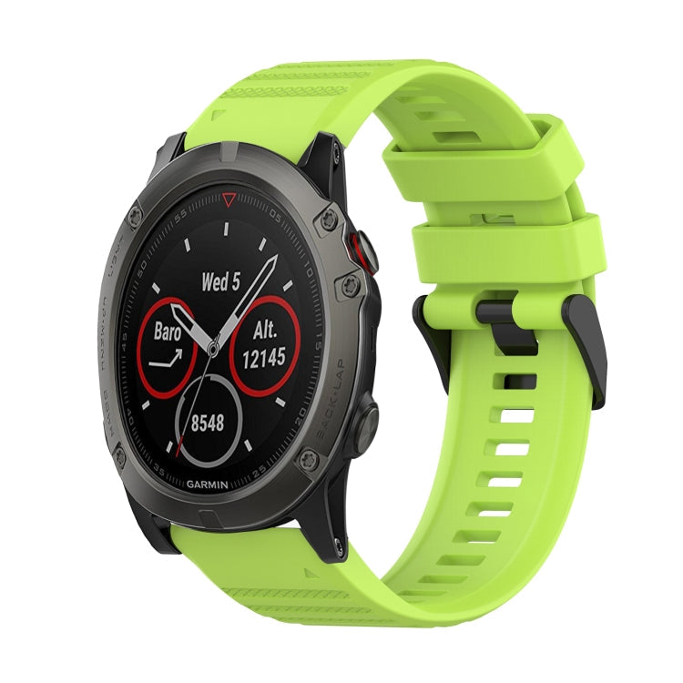 Watch Band – Silicone (26mm) #6 For Garmin Fenix 5X Plus Lime Green