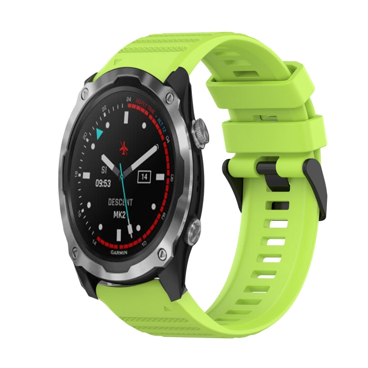 Watch Band – Silicone (26mm) #5 For Garmin Descent MK 2 Lime Green