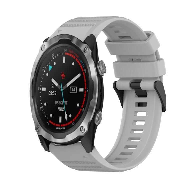 Watch Band – Silicone (26mm) #5 For Garmin Descent MK 2 Grey