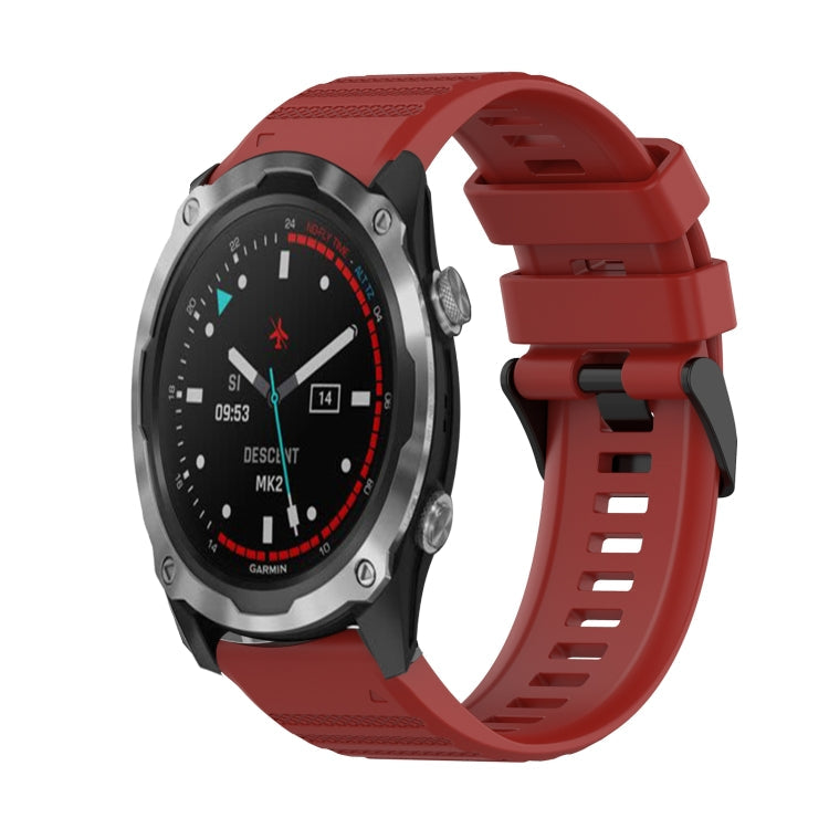 Watch Band – Silicone (26mm) #5 For Garmin Descent MK 2 Red