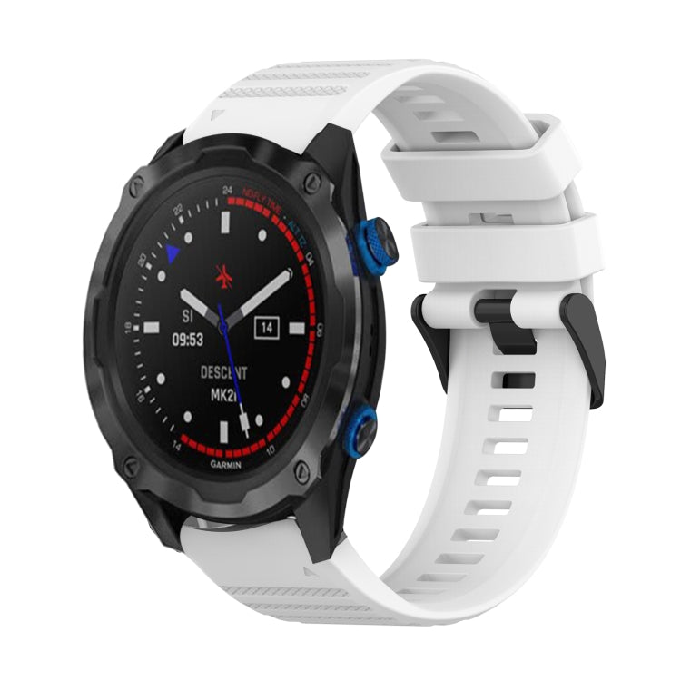 Watch Band – Silicone (26mm) #5 For Garmin Descent MK 2i White