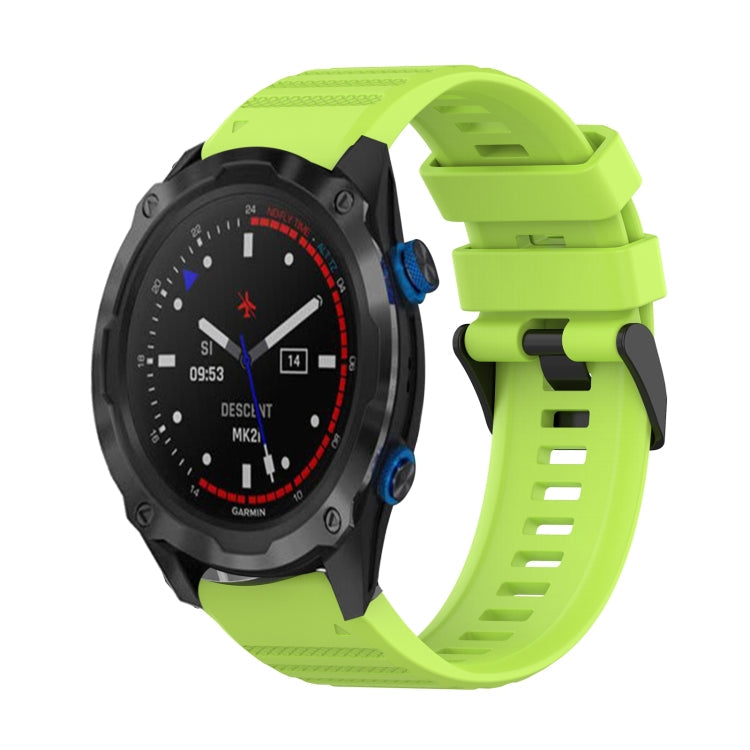 Watch Band – Silicone (26mm) #5 For Garmin Descent MK 2i Lime Green