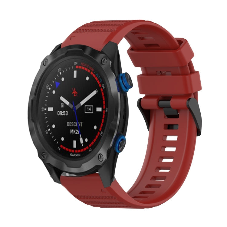 Watch Band – Silicone (26mm) #5 For Garmin Descent MK 2i Red