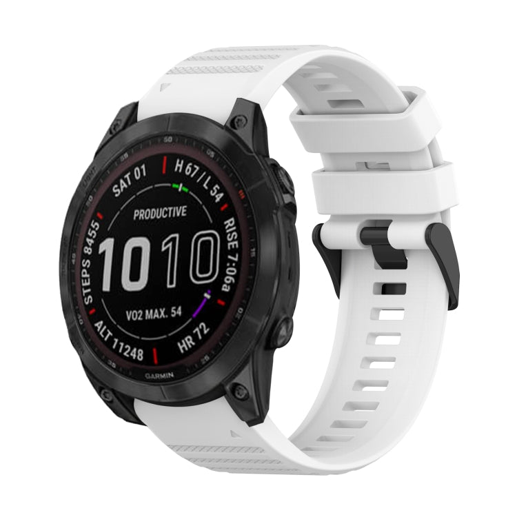 Watch Band – Silicone (22mm) #4 For Garmin Fenix 7 White