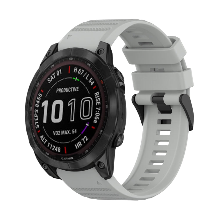 Watch Band – Silicone (22mm) #4 For Garmin Fenix 7 Solar Grey