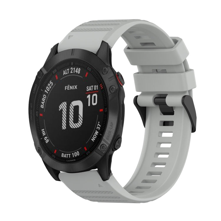 Watch Band – GPS, Silicone (22mm) #2 For Garmin Fenix 6 Pro GPS Grey