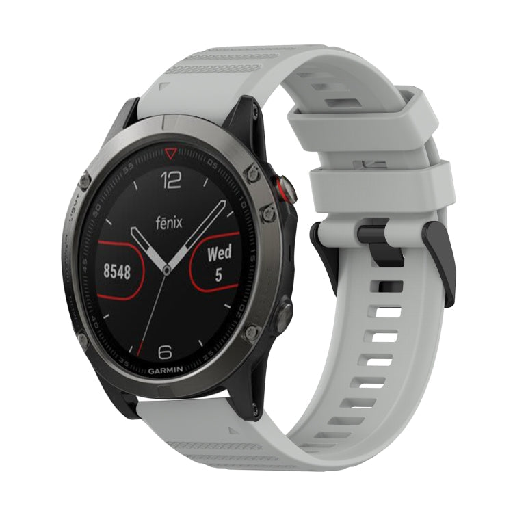 Watch Band – GPS, Silicone (22mm) #2 For Garmin Fenix 5 Grey