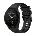 22mm Horizontal Texture Silicone Watch Band with Removal Tool, For Garmin Forerunner 955, For Garmin Forerunner 945, For Garmin Forerunner 935 For Garmin Forerunner 955 Black