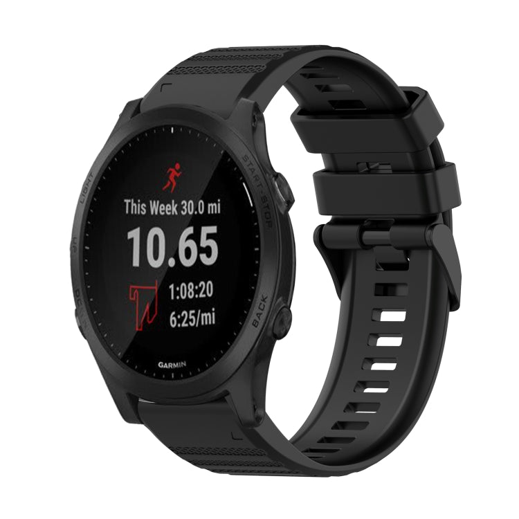 Watch Band – Silicone (22mm) #2 For Garmin Forerunner 945 Black
