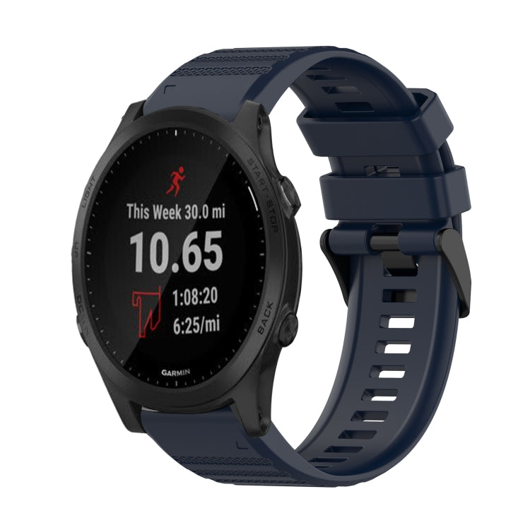 Watch Band – Silicone (22mm) #2 For Garmin Forerunner 945 Navy Blue