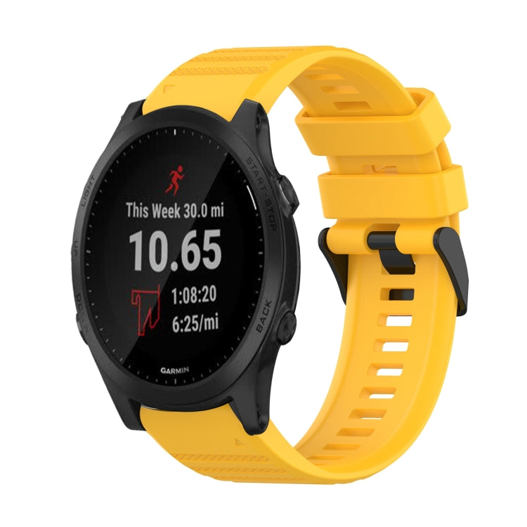 Watch Band – Silicone (22mm) #2 For Garmin Forerunner 935 Yellow