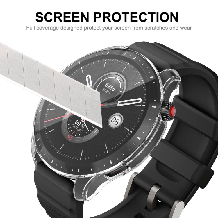 For Amazfit GTR 4 ENKAY Hat-Prince Transparent TPU Case with Screen Film – TPU