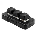 MK321BT Bluetooth 5.1 3 Keys Custom Keys Game Office PS Clip Macro Programming Keypad – Bluetooth Black