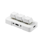 MK321BT Bluetooth 5.1 3 Keys Custom Keys Game Office PS Clip Macro Programming Keypad – Bluetooth White