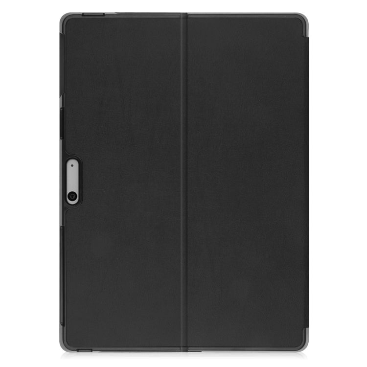 For Microsoft Surface Pro 9 JUNSUNMAY Custer Solid Color 3-Fold Stand Leather Tablet Case – Magnetic, Leather, TPU