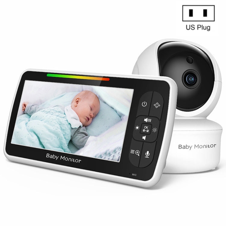 SM650 Wireless Video Baby Camera Intercom Night Vision Temperature Monitoring Cam, SM650 SM650 US Plug