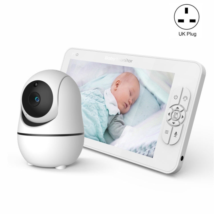 SM70PTZ 7 inch Screen 2.4GHz Wireless Digital Baby Monitor, Auto Night Vision / Two-way Voice Intercom, SM70PTZ – Durable Build, Easy to Use SM70PTZ UK Plug