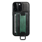 Suteni H13 Card Wallet Wrist Strap Holder PU Phone Case – Leather, For iPhone 14, For iPhone 14 Pro, For iPhone 14 Plus, For iPhone 14 Pro Max