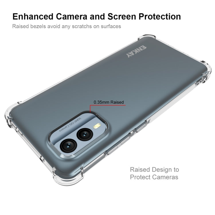 ENKAY Hat-Prince Clear TPU Shockproof Phone Case – Shockproof, TPU, For Nokia X30 5G