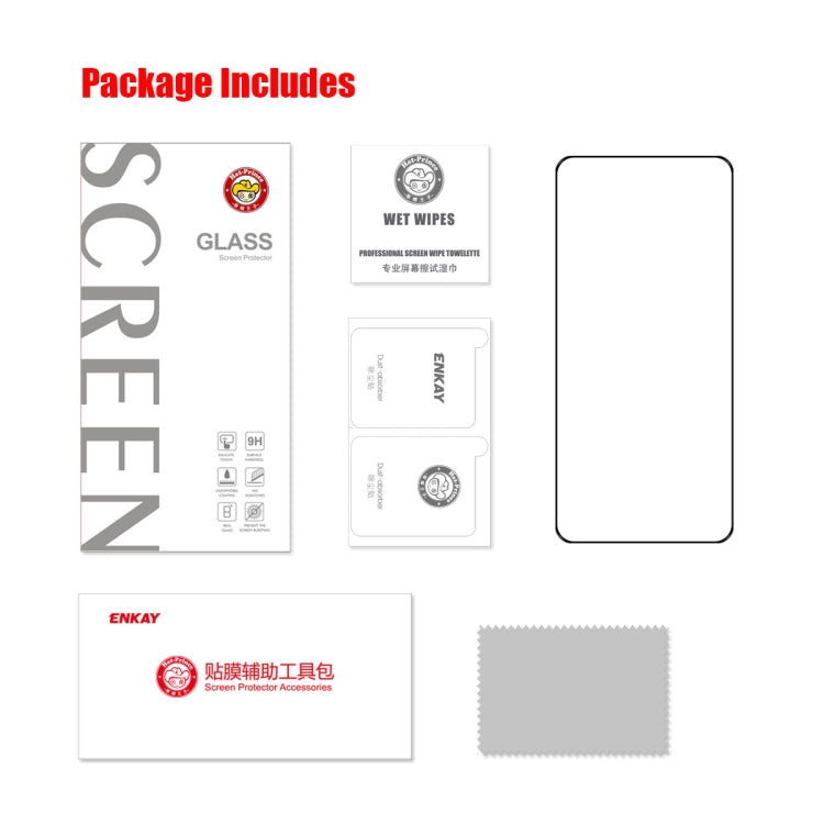 For Samsung Galaxy S23 5G ENKAY Full Glue 0.2mm Tempered Glass Full Film, Support Fingerprint Unlock – Tempered Glass, Screen Protector, For Samsung Galaxy S23 5G(1pcs), For Samsung Galaxy S23 5G(2pcs), For Samsung Galaxy S23 5G(5pcs)