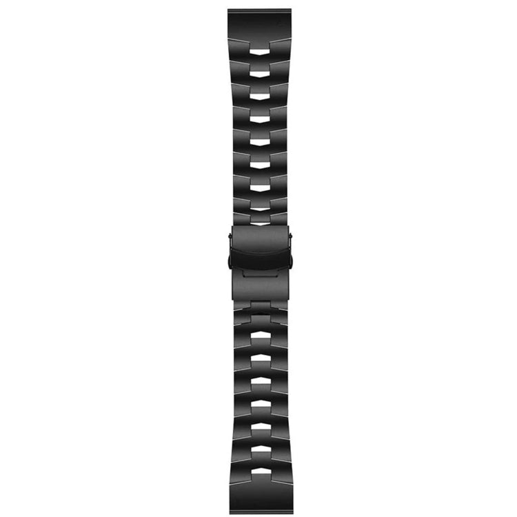 22mm Titanium Alloy Quick Release Watch Band, For Garmin Fenix 5 Plus, For Garmin Quatix 5, For Garmin Quatix 5 Sapphire, For Garmin Forerunner 955, For Garmin Forerunner 945, For Garmin Forerunner 935, For Garmin Instinct Crossover For Garmin Instinct Crossover Black