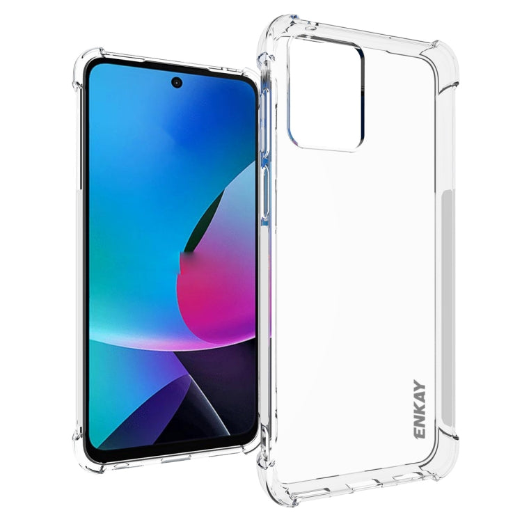 ENKAY Transparent TPU Shockproof Phone Case – Shockproof, TPU, For Motorola Moto G 5G 2023, For Motorola Moto G53 5G, For Motorola Moto X40 5G