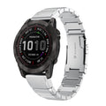 Watch Band – Stainless Steel (26mm) #2 For Garmin Fenix 7X Sliver