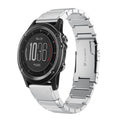 Watch Band – Stainless Steel (26mm) For Garmin Fenix 3 Sliver