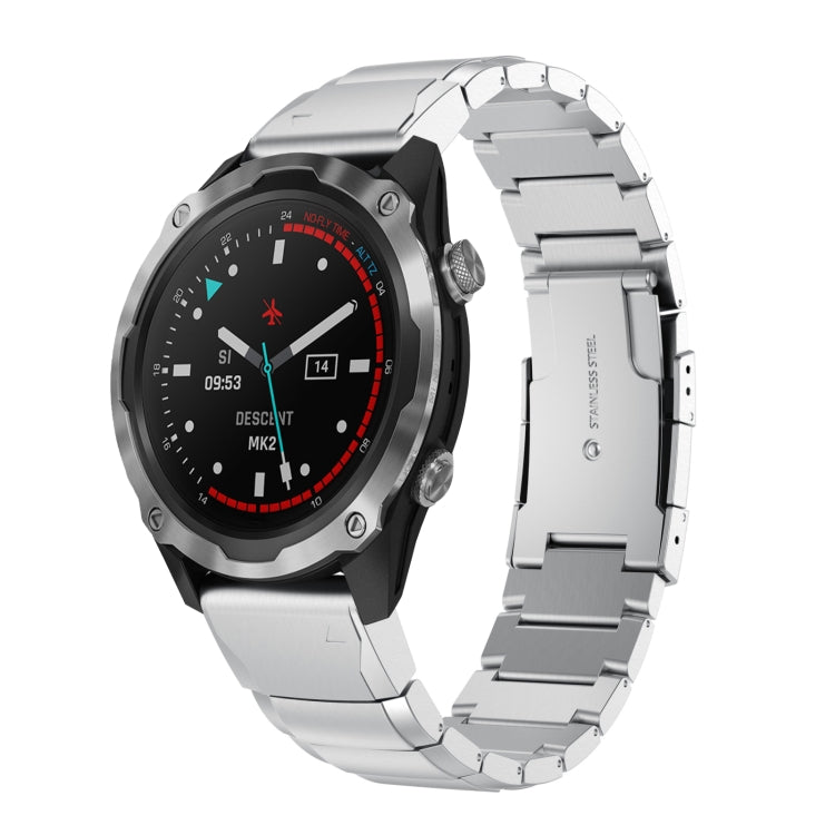 Watch Band – Stainless Steel (26mm) For Garmin Descent MK 2 Sliver