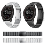 22mm Tortoise Shell Stainless Steel Watch Band, For Garmin Fenix 7, For Garmin Fenix 7 Solar, For Garmin Fenix 7 Sapphire Solar, For Garmin EPIX Gen 2, For Garmin Approach S62, For Garmin Fenix 6 GPS, For Garmin Fenix 6 Pro GPS...