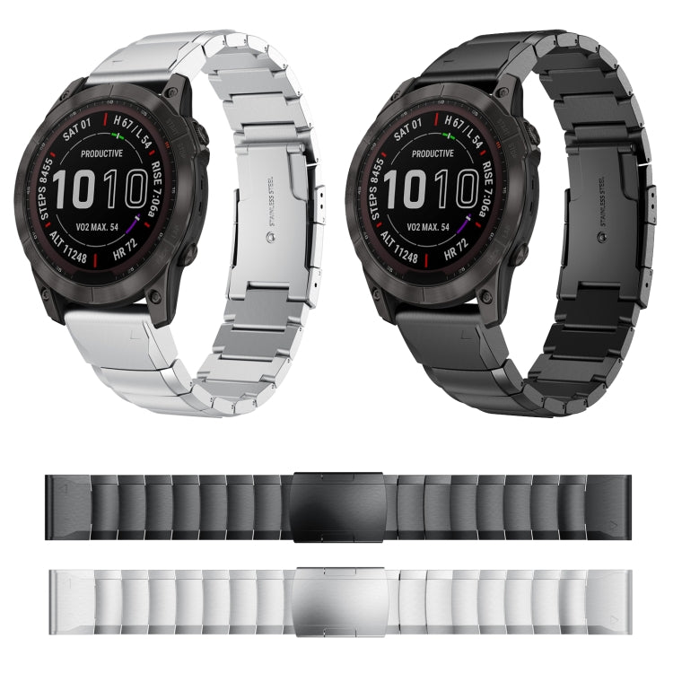 22mm Tortoise Shell Stainless Steel Watch Band, For Garmin Fenix 7, For Garmin Fenix 7 Solar, For Garmin Fenix 7 Sapphire Solar, For Garmin EPIX Gen 2, For Garmin Approach S62, For Garmin Fenix 6 GPS, For Garmin Fenix 6 Pro GPS...