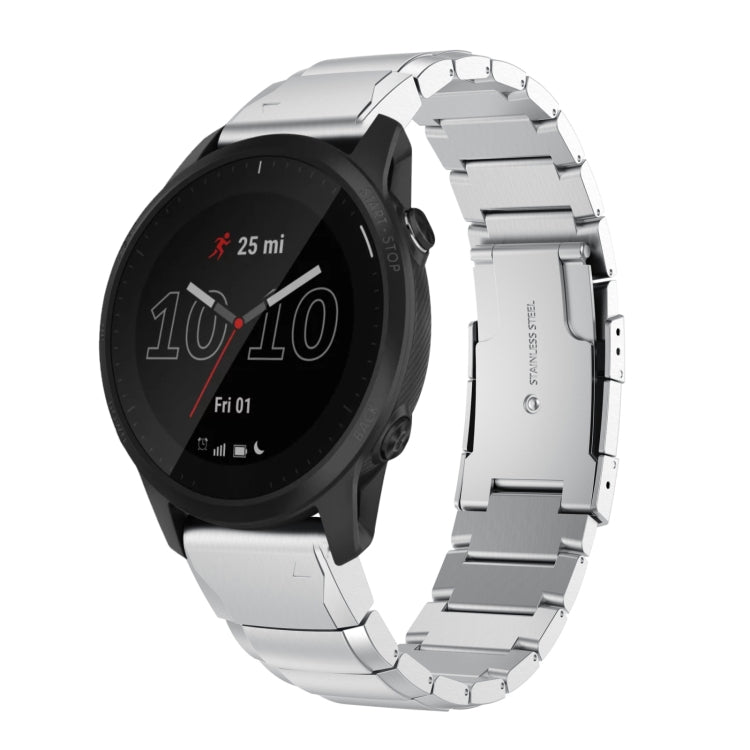 Watch Band – Stainless Steel (22mm) #2 For Garmin Forerunner 945 Silver