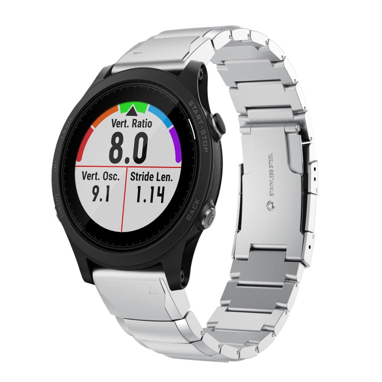 Watch Band – Stainless Steel (22mm) #2 For Garmin Forerunner 935 Silver